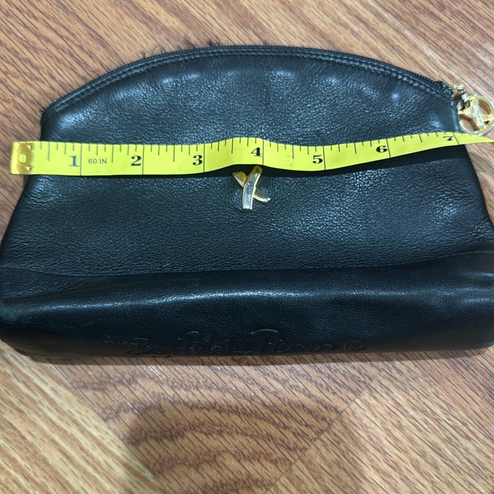 Paloma Picasso Black Clutch with Gold Accent - Picture 11 of 12